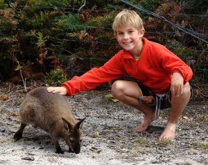 XwithForrestersWallaby