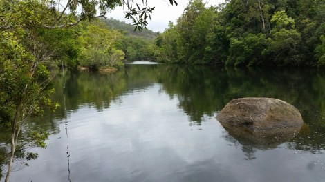 Pool upstream from Roaring Meg falls